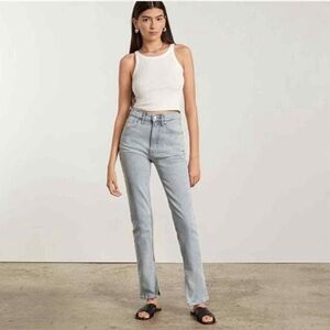 Everlane The Cheeky Split-Hem Jean Organic Cotton Jeans, Size 29
